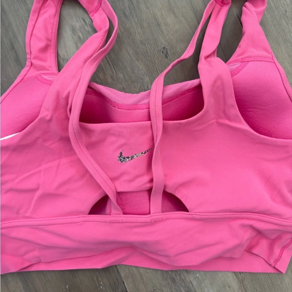 Nike Pink Double-Strap Sports Bra